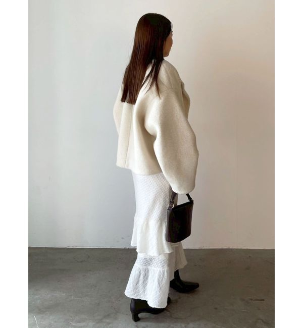 LAGUNAMOON「ニッティングパターンヘムフリルニットワンピース」|ワンピース|