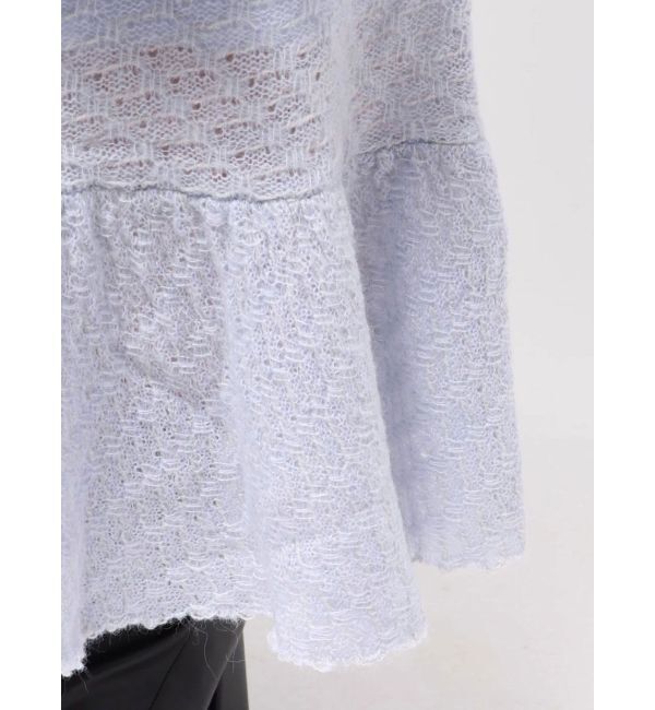 LAGUNAMOON「ニッティングパターンヘムフリルニットワンピース」|ワンピース|