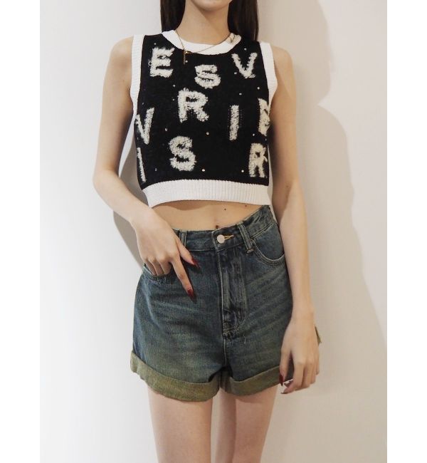 EVRIS「ロールアップデニムショートパンツ【セットアップ着用可能】」|デニム|