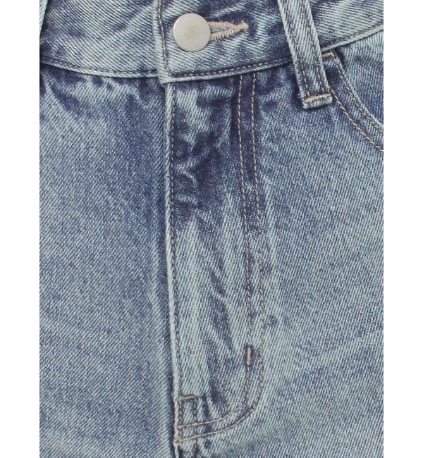 EVRIS「ロールアップデニムショートパンツ【セットアップ着用可能】」|デニム|