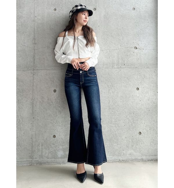 GYDA「Symmetry GYDAオフショルシャツブラウス」|シャツ・ブラウス|