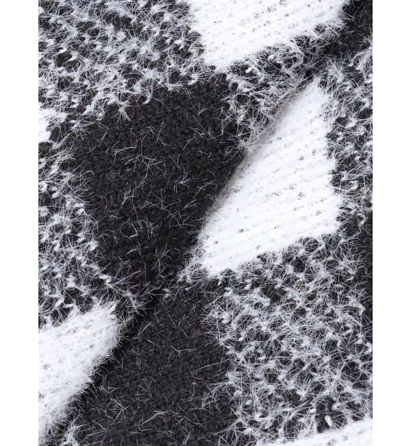 GYDA「CHECK shaggy ニットスカートライクショートパンツ」|スカート|