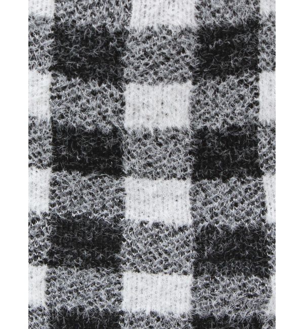 GYDA「CHECK shaggy ニットスカートライクショートパンツ」|スカート|