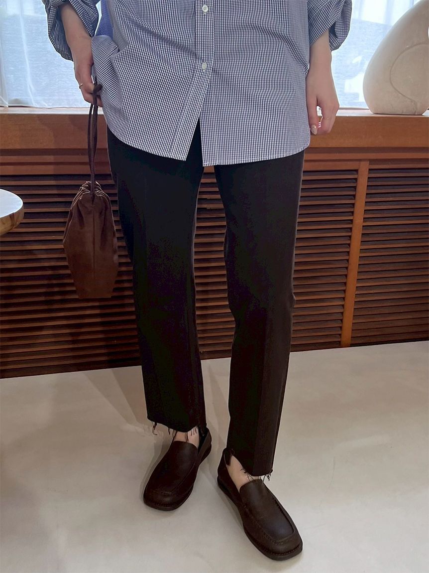 Mila Owen「裾段差テーパードデニムパンツ」|デニム|BRW