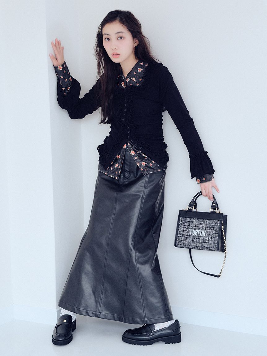 FURFUR「ミニリボンカシメローファー」|パンプス|