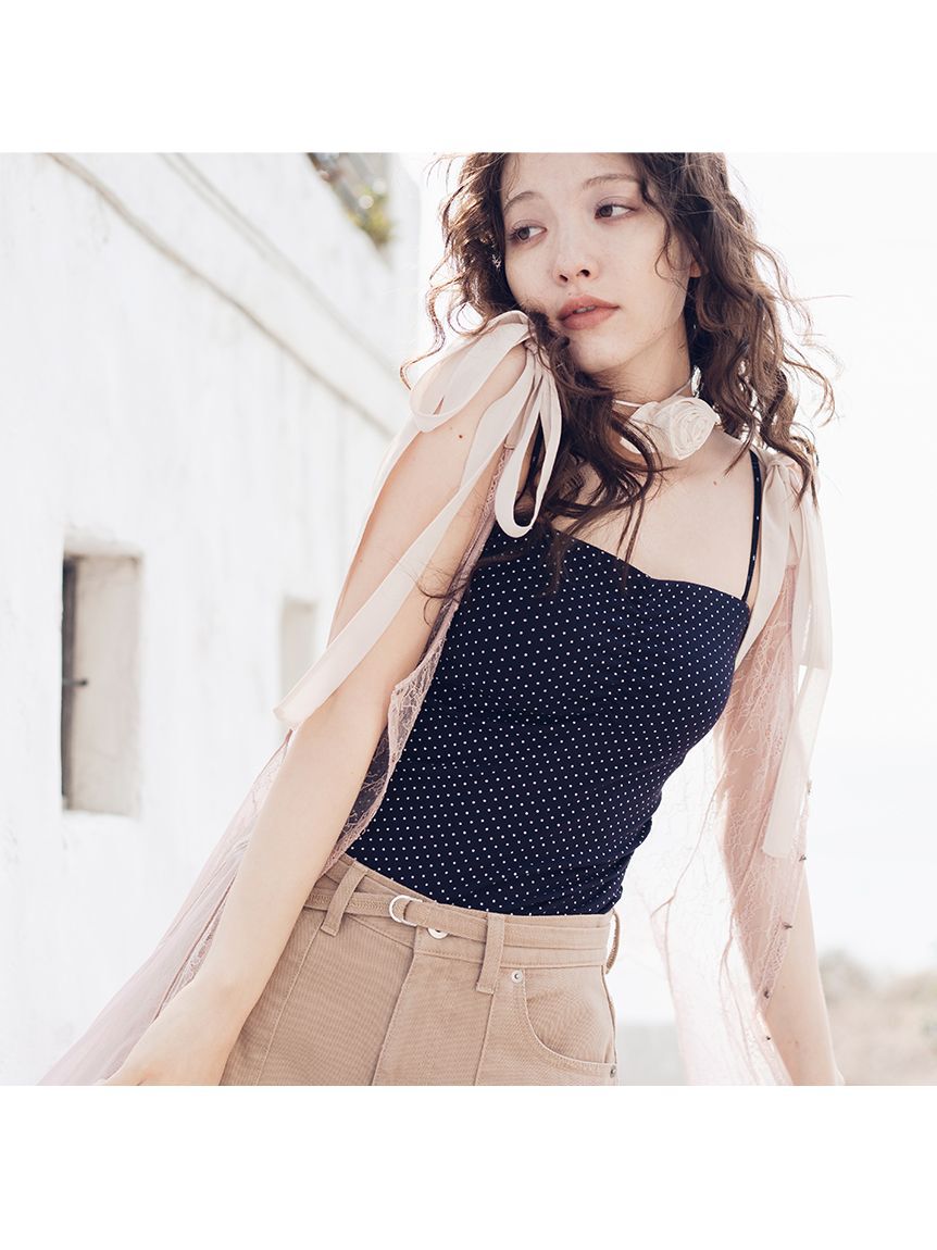 FURFUR「レースドッキングカーブデニムパンツ」|デニム|