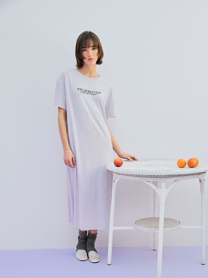 gelato pique「【JOEL ROBUCHON】【持続冷感】ロゴプリントワンピース」|ルームウェア|