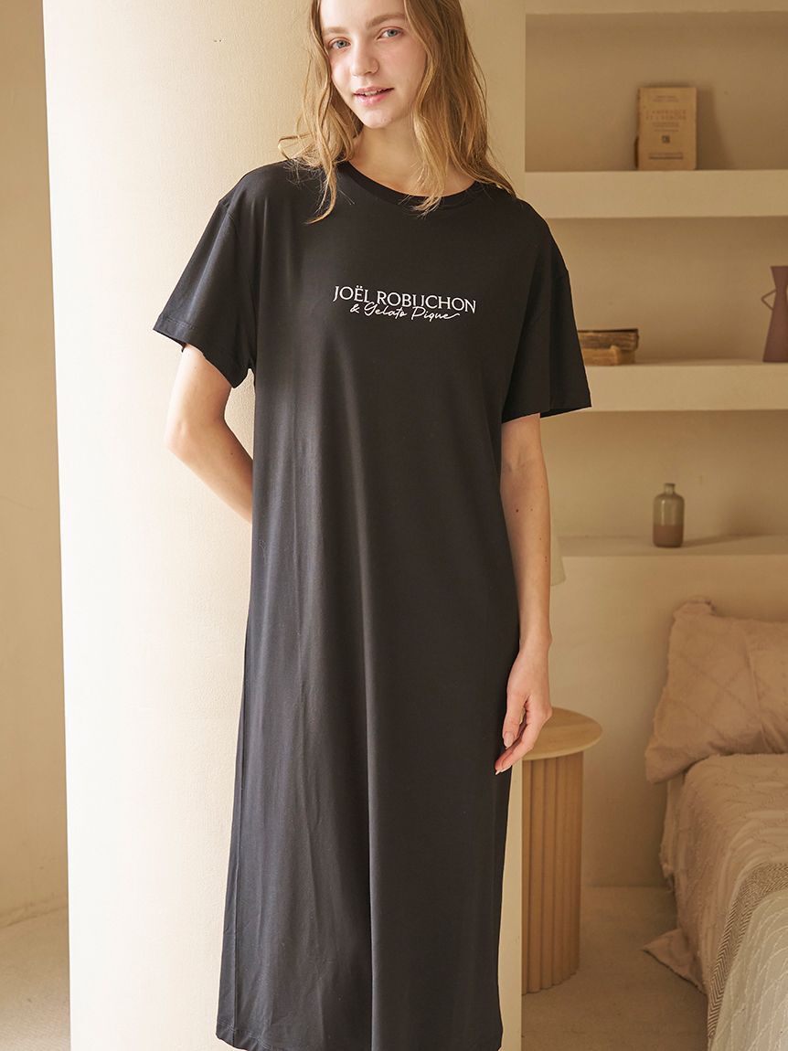 gelato pique「【JOEL ROBUCHON】【持続冷感】ロゴプリントワンピース」|ルームウェア|