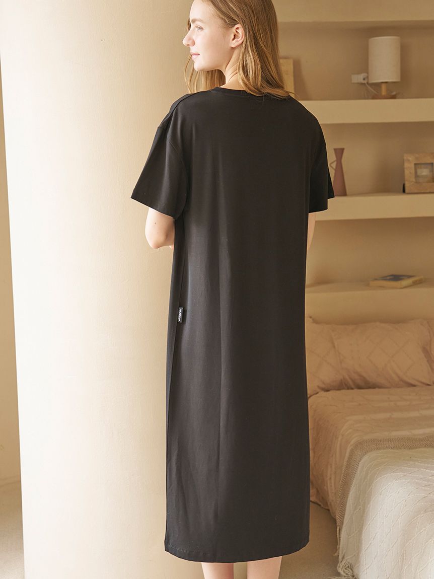 gelato pique「【JOEL ROBUCHON】【持続冷感】ロゴプリントワンピース」|ルームウェア|