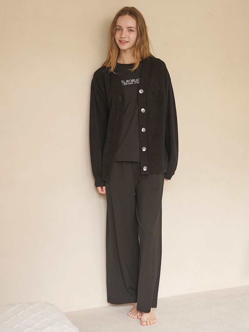 gelato pique「【JOEL ROBUCHON】【持続冷感】ワンポイントプリントロングパンツ」|ルームウェア|