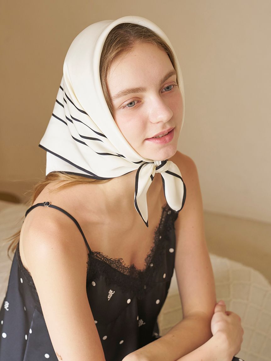 gelato pique「【JOEL ROBUCHON】サテンラインプリントスカーフ」|その他|