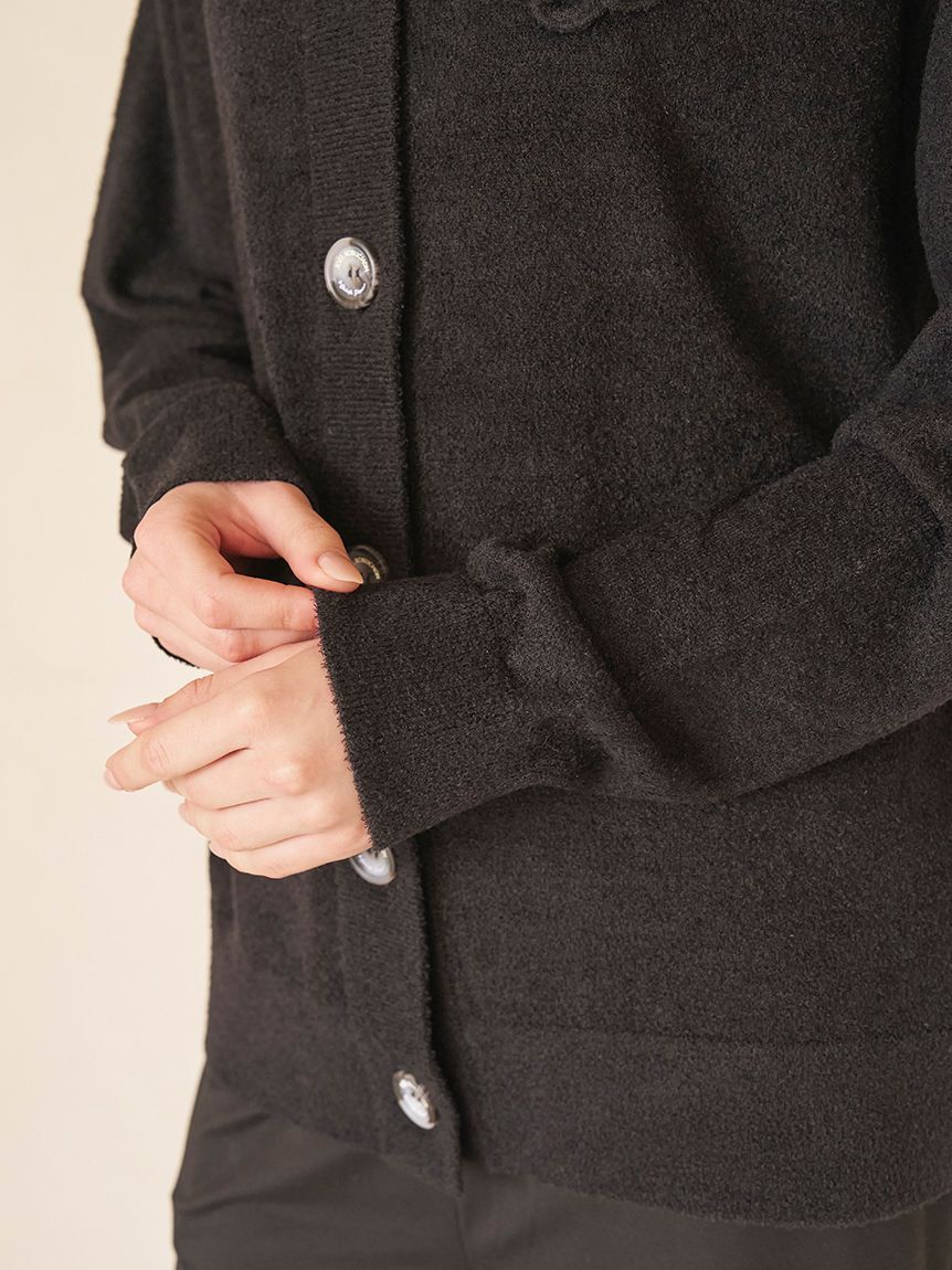 gelato pique「【JOEL ROBUCHON】【接触冷感】スムーズィーliteクールワンポイントロゴ刺繍カーディガン」|ルームウェア|