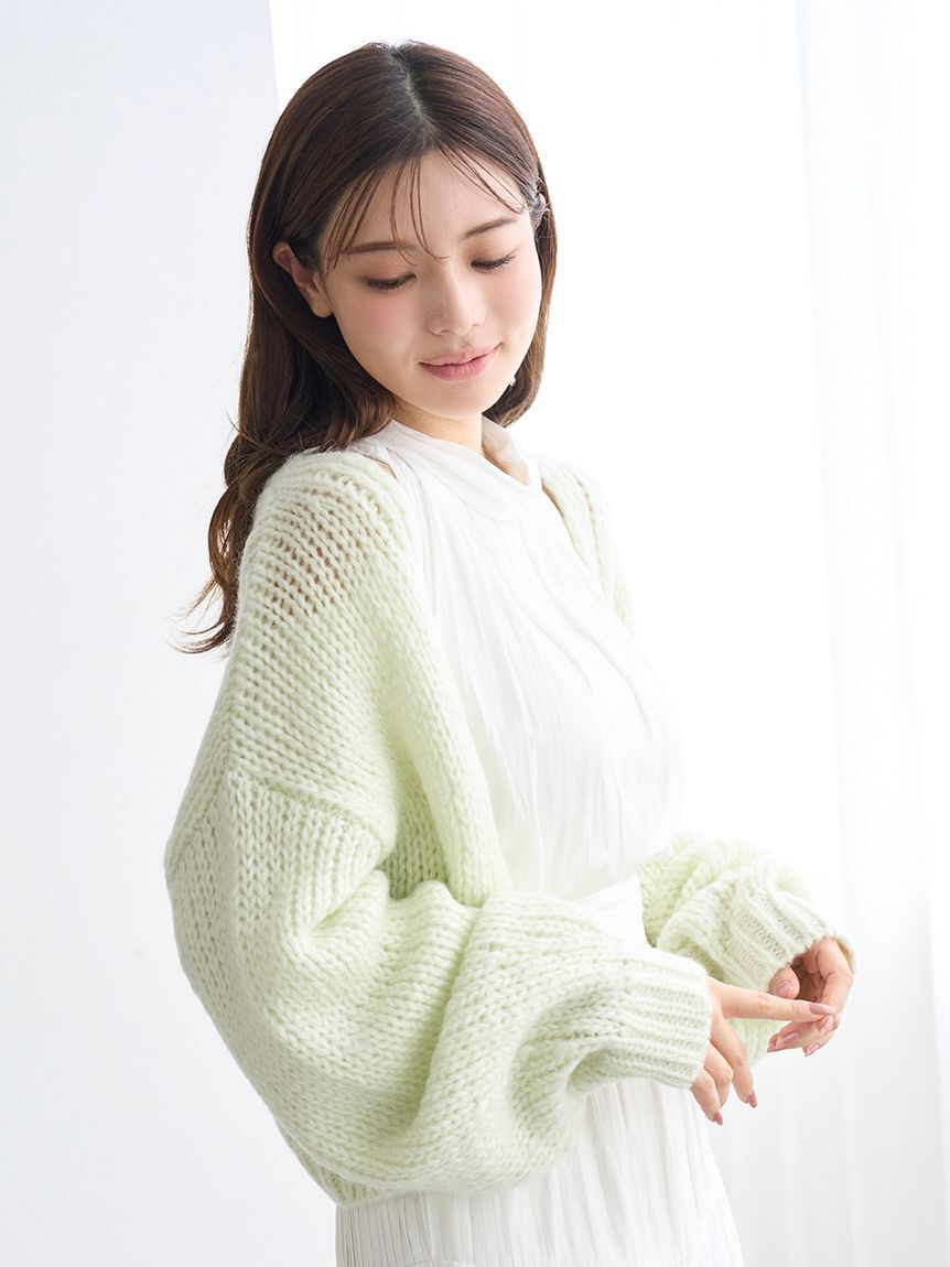 SNIDEL「ローゲージショートカーディガン」|カーディガン|