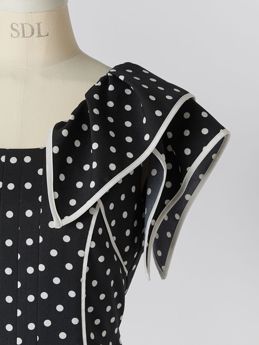 SNIDEL「【WEB限定00サイズあり】ラッフルカラープリントワンピース」|ワンピース|