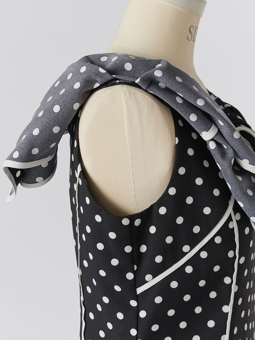 SNIDEL「【WEB限定00サイズあり】ラッフルカラープリントワンピース」|ワンピース|