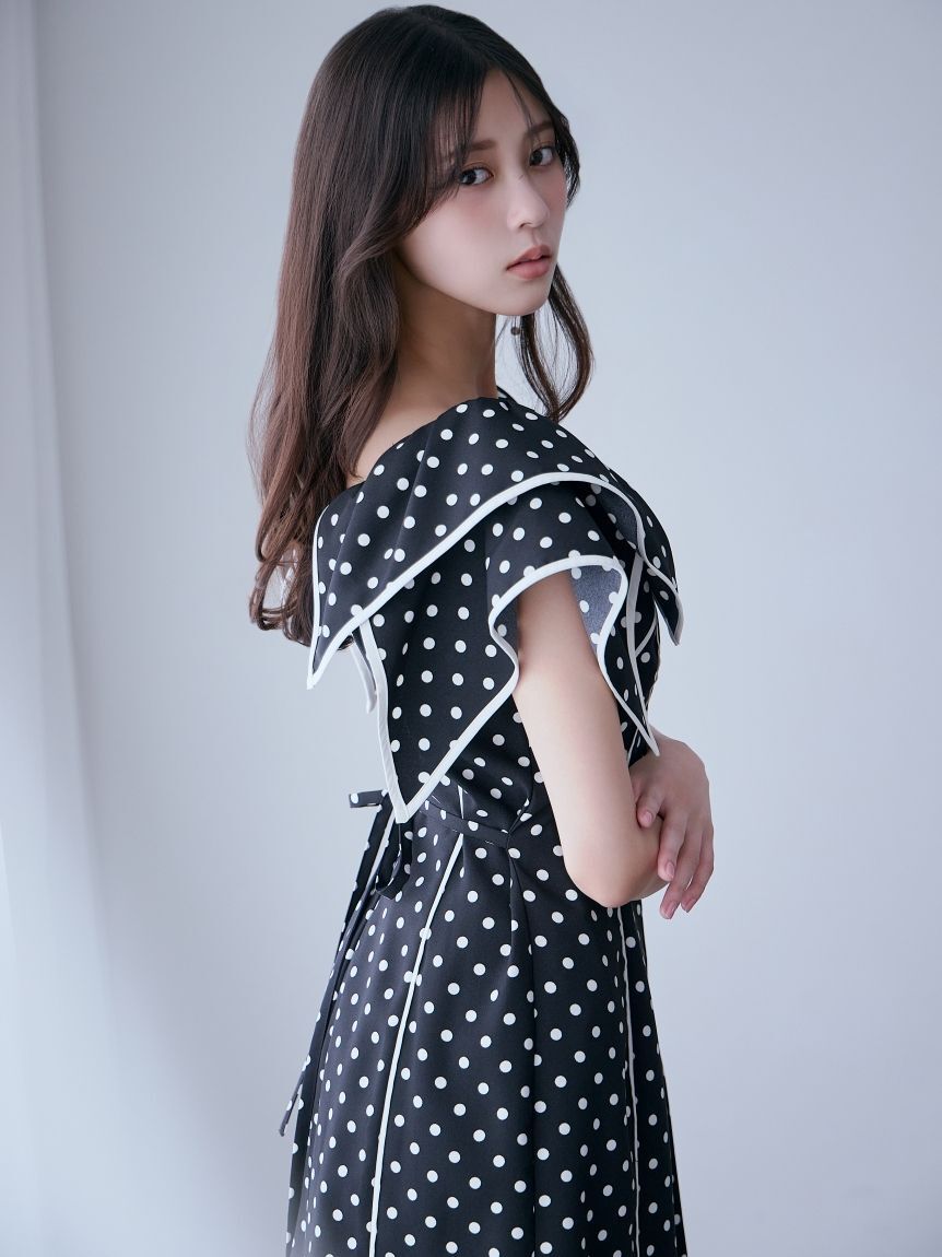 SNIDEL「【WEB限定00サイズあり】ラッフルカラープリントワンピース」|ワンピース|