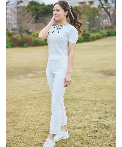 CELFORD「【CELFORD GOLF】ロゴポイントボウタイニットプルオーバ」|その他|