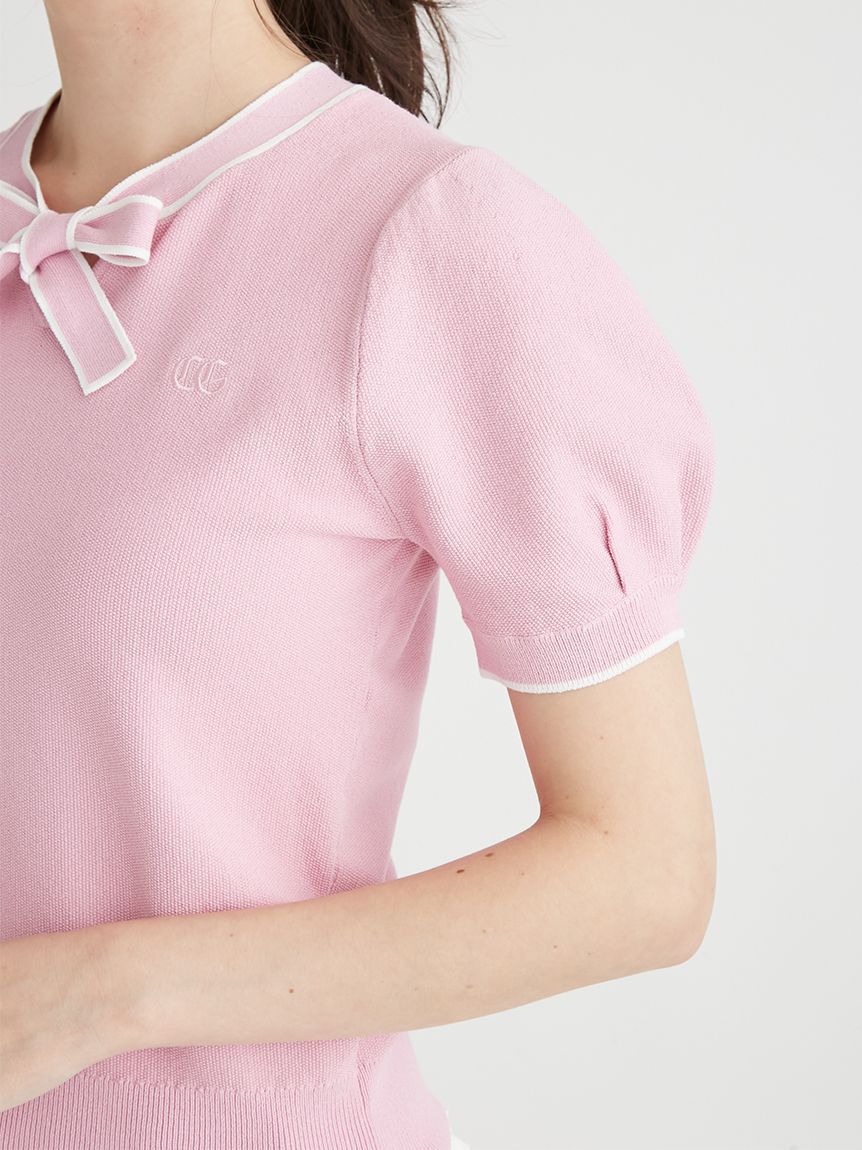 CELFORD「【CELFORD GOLF】ロゴポイントボウタイニットプルオーバ」|その他|