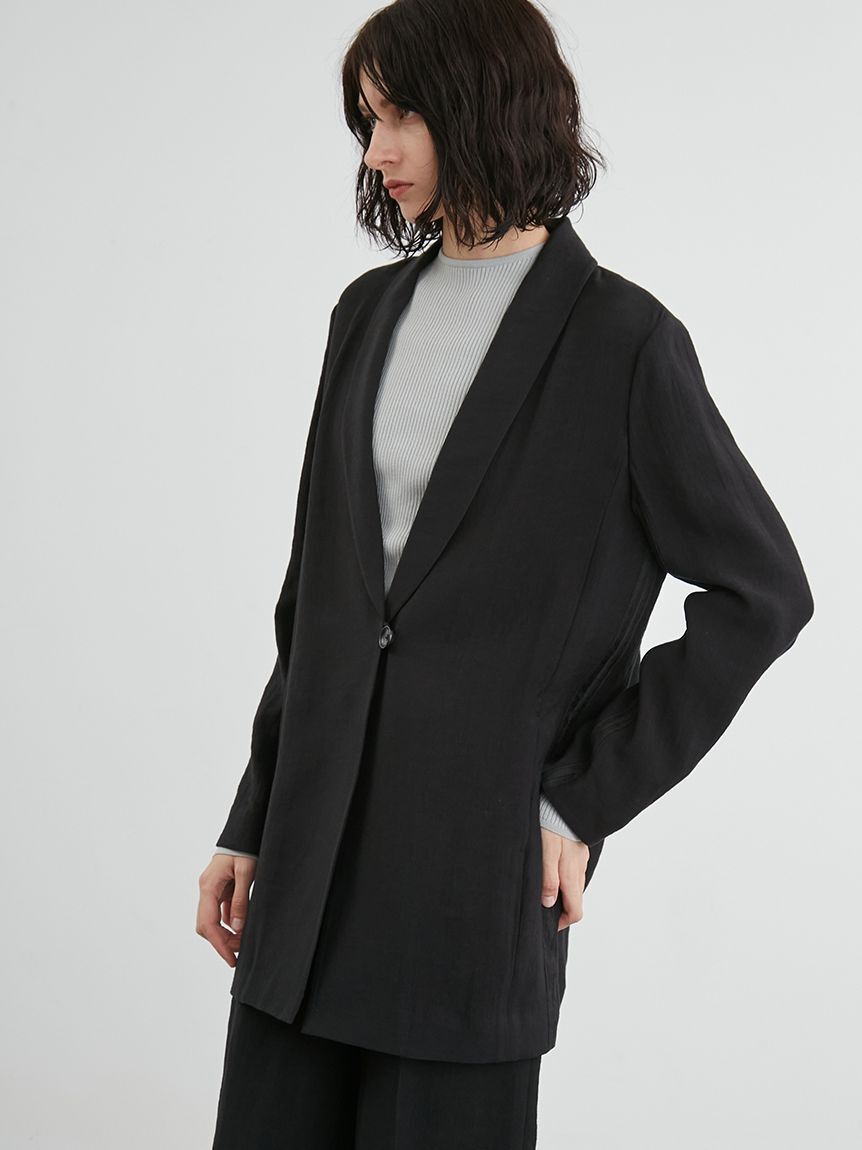 styling/「【セットアップ対応】バックサテンジャケット」|テーラードジャケット|