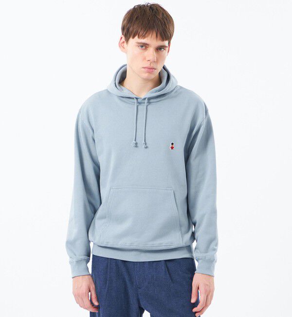 MACKINTOSH PHILOSOPHY「【WEB&一部店舗限定】バッキンガムベア 10オンス裏パイル ワンポイントフーデッドパーカー」|Tシャツ・カットソー|ブルー
