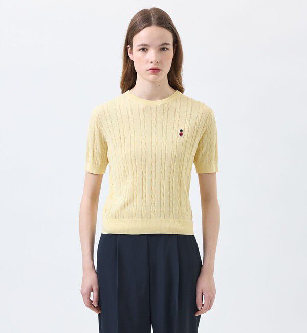 MACKINTOSH PHILOSOPHY「【予約販売】バッキンガムベア ケーブルサマーニット」|ニット・セーター|