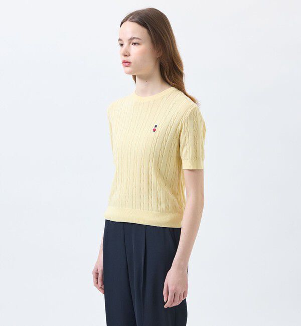 MACKINTOSH PHILOSOPHY「【予約販売】バッキンガムベア ケーブルサマーニット」|ニット・セーター|