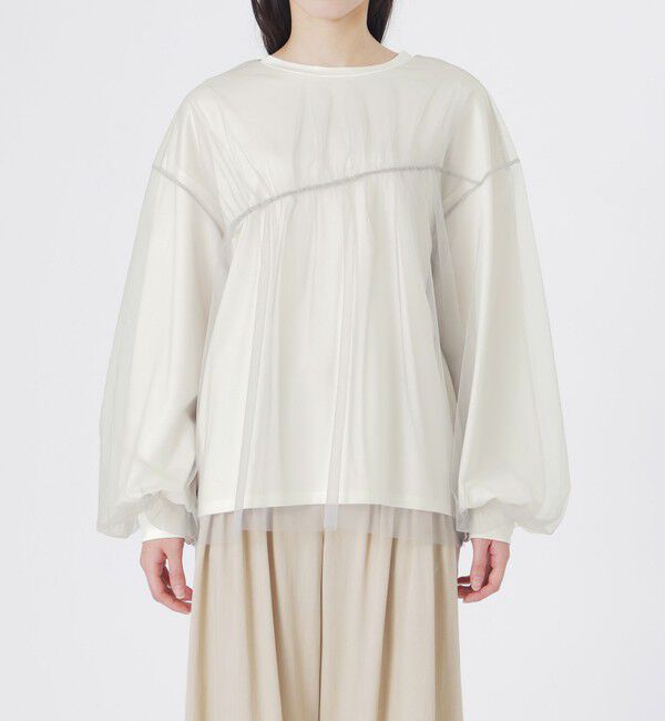  「レイヤードシアープルオーバー」|Tシャツ・カットソー|