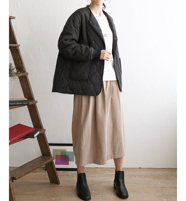 ikka「【撥水】2WAYボアキルトブルゾン」|ブルゾン・スタジャン|