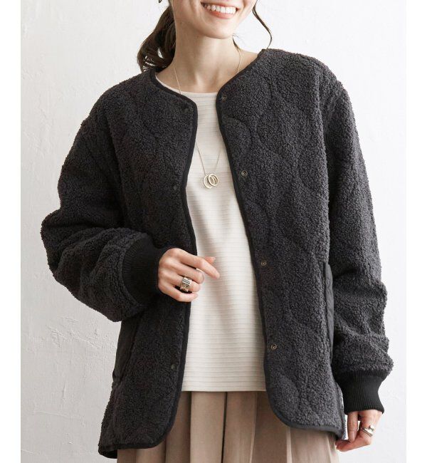 ikka「【撥水】2WAYボアキルトブルゾン」|ブルゾン・スタジャン|