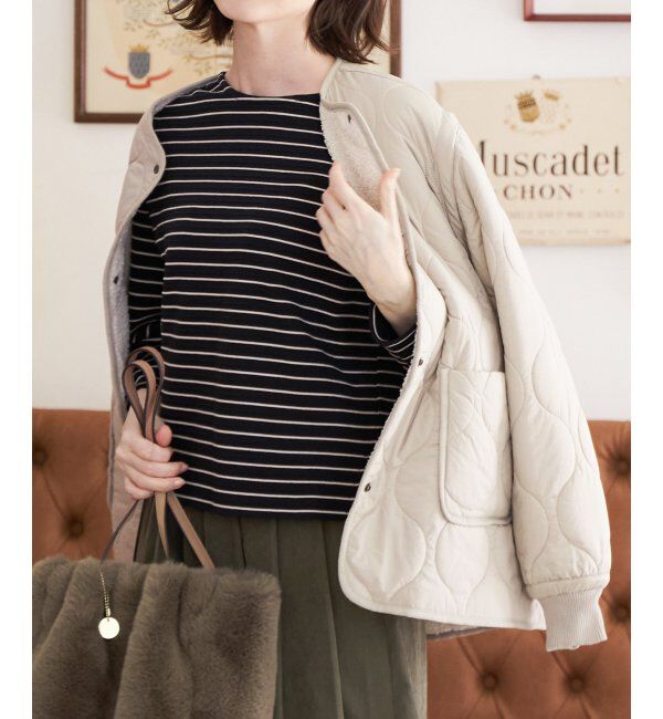 ikka「【撥水】2WAYボアキルトブルゾン」|ブルゾン・スタジャン|