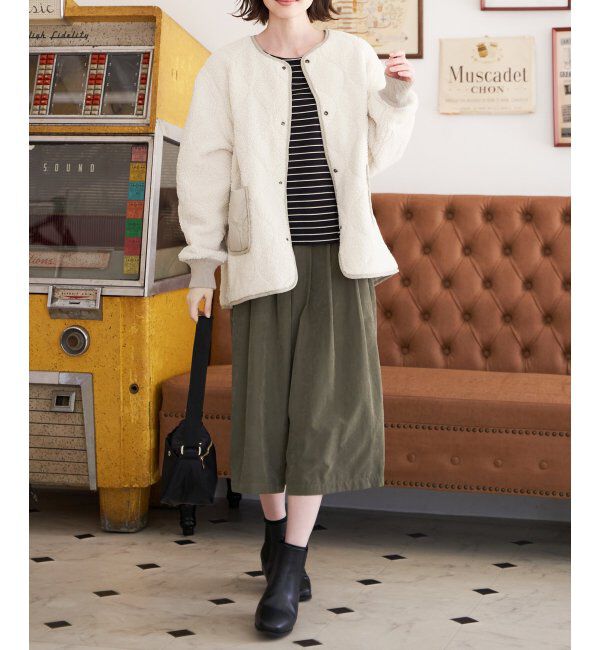 ikka「【撥水】2WAYボアキルトブルゾン」|ブルゾン・スタジャン|