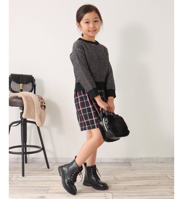 ikka kids「【親子おそろい】幾何ジャガードニットプルオーバー（120~160cm）」|その他|