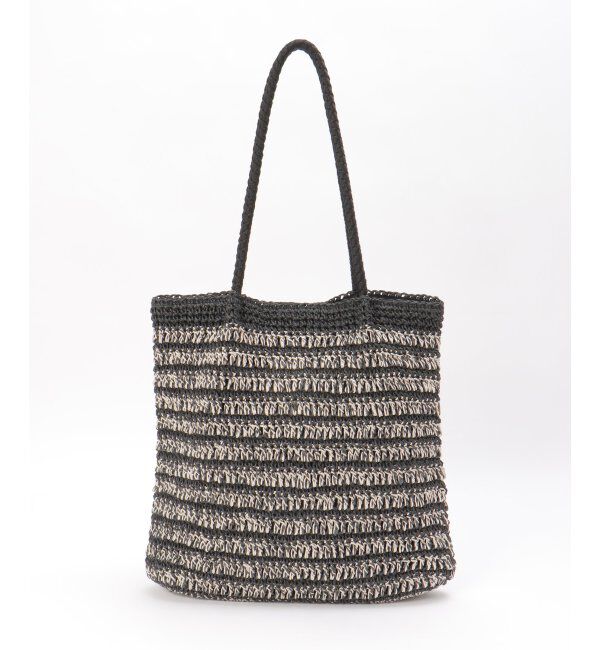 ikka「雑材つまみ縦長トートバッグ」|その他|