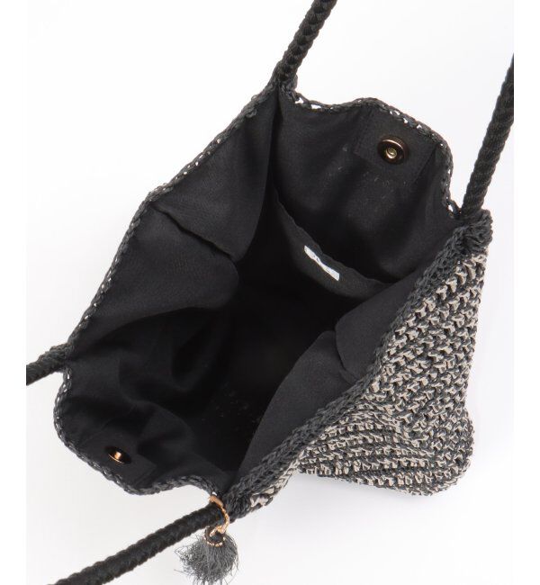 ikka「雑材つまみ縦長トートバッグ」|その他|