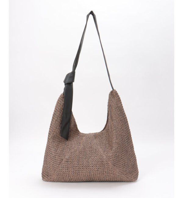 ikka「雑材ノットショルダーバッグ」|その他|ブラウン