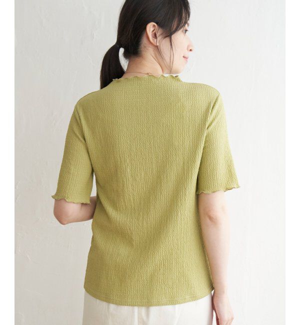 ikka「襟メロー半袖インナーTシャツ」|Tシャツ・カットソー|