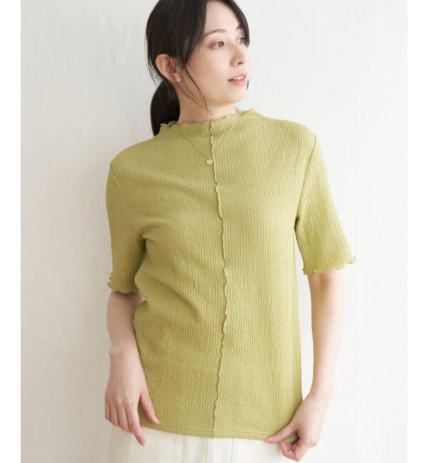 ikka「襟メロー半袖インナーTシャツ」|Tシャツ・カットソー|