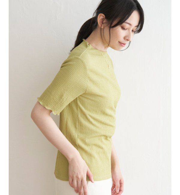 ikka「襟メロー半袖インナーTシャツ」|Tシャツ・カットソー|