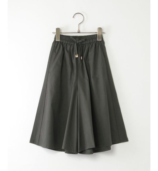 ikka kids「【親子おそろい】コットンボリュームスカーチョ（120~160cm）」|スカート|チャコール