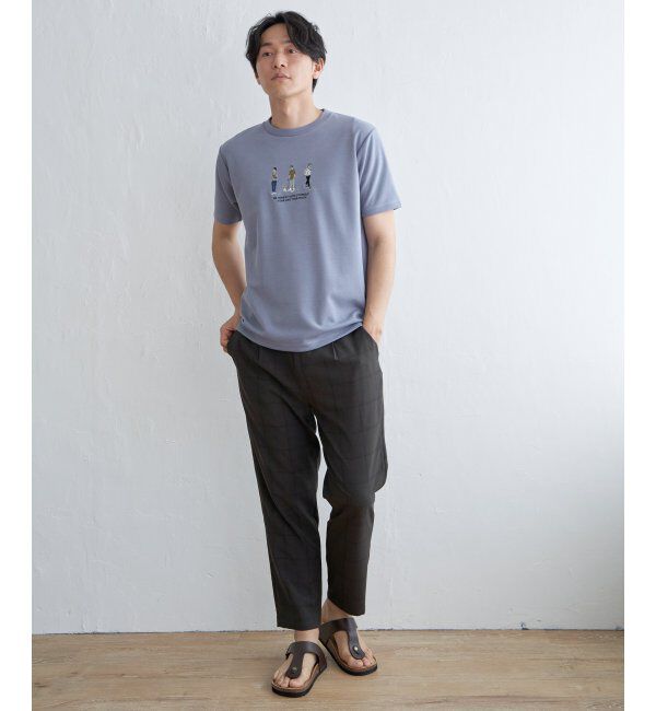 ikka「【親子おそろい】ポンチスリーメン刺繍Tシャツ」|Tシャツ・カットソー|