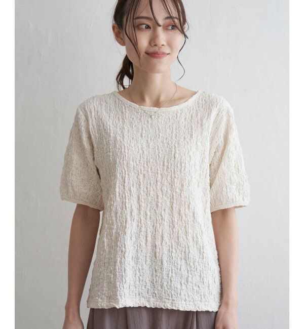 ikka「フクレ半袖プルオーバー」|その他|