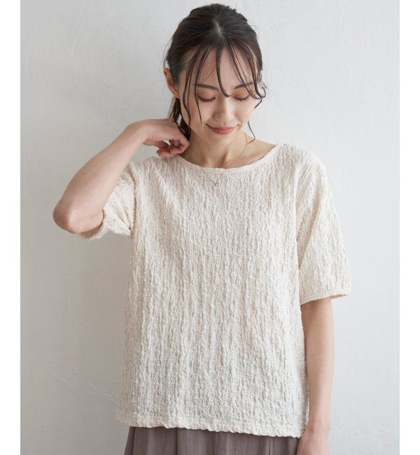 ikka「フクレ半袖プルオーバー」|その他|