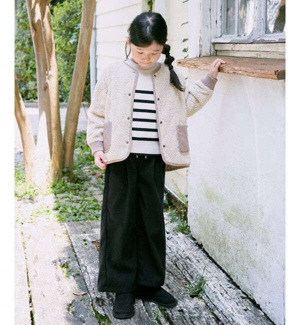 ikka kids「レースアップワイドパンツ（120~160cm）」|その他|