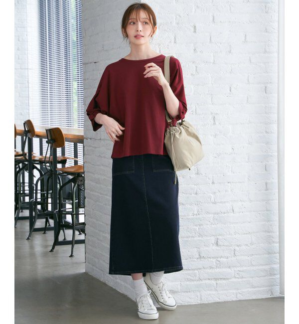 ikka「冷感ツイストドルマンプルオーバー」|プルオーバー|