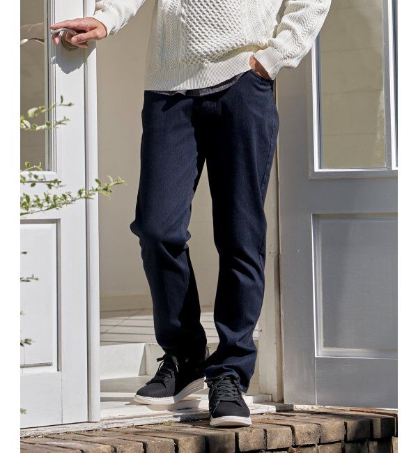 ikka「ゴクラクＰＴ　ＥＳＳＴデニム５Ｐ」|その他|ネイビーブルー