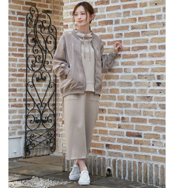 ikka「フェイクスエードブルゾン」|ブルゾン・スタジャン|