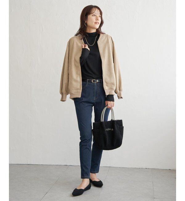 ikka「フェイクスエードブルゾン」|ブルゾン・スタジャン|