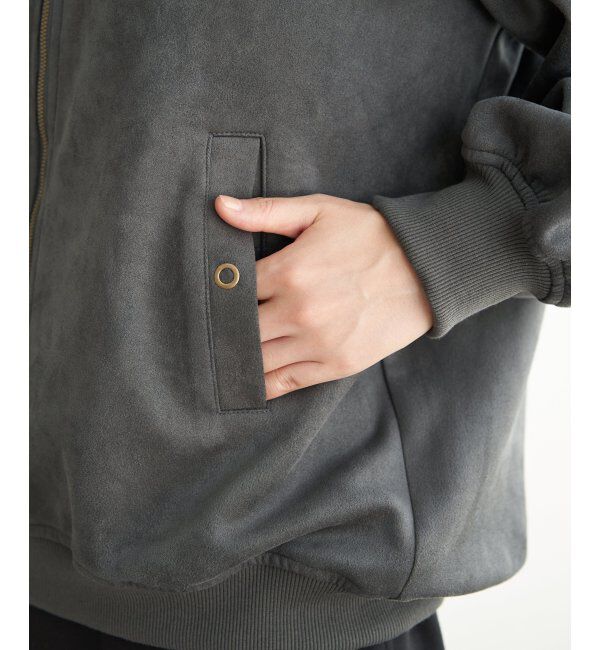 ikka「フェイクスエードブルゾン」|ブルゾン・スタジャン|