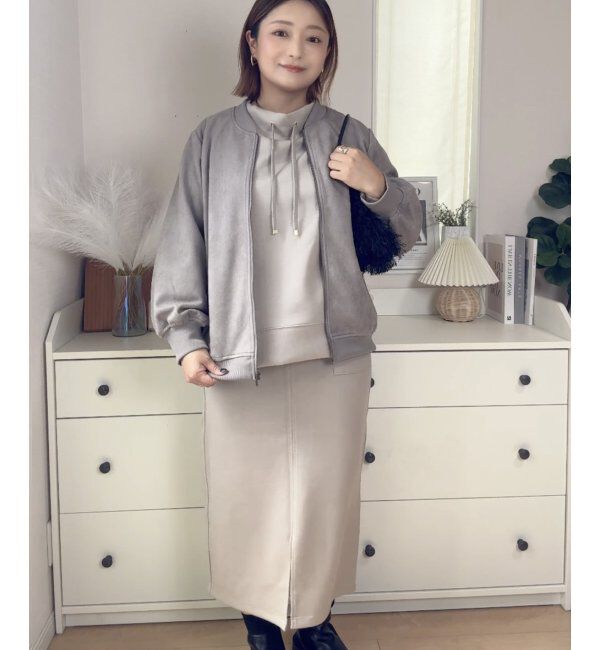 ikka「フェイクスエードブルゾン」|ブルゾン・スタジャン|