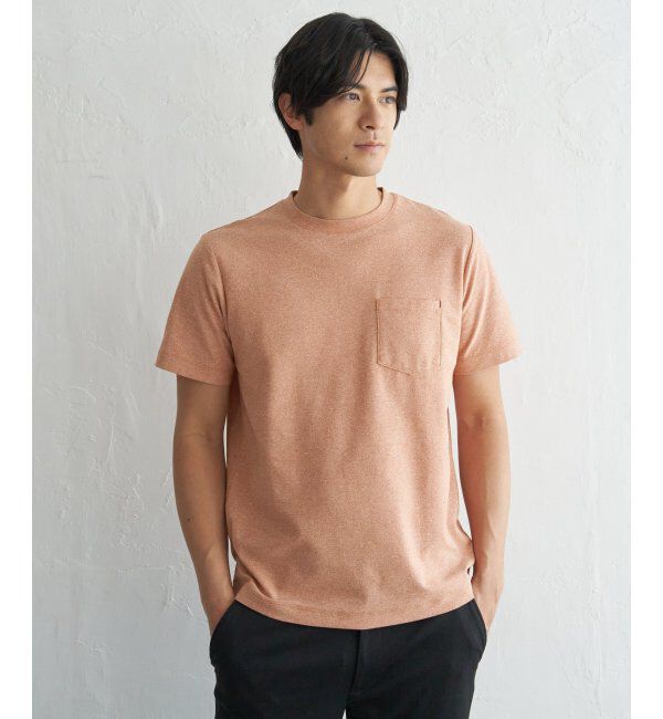 ikka「冷感DRYメランジ梨地Tシャツ」|Tシャツ・カットソー|